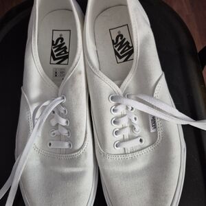 Vans White Canvas Sneakers Women.
